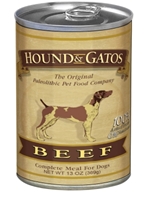 Hound & Gatos Beef Recipe for Dogs, 13 oz - 12 Pack
