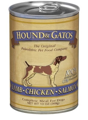 Hound &amp; Gatos Lamb, Chicken, and Salmon Recipe for Dogs, 13 oz - 12 Pack