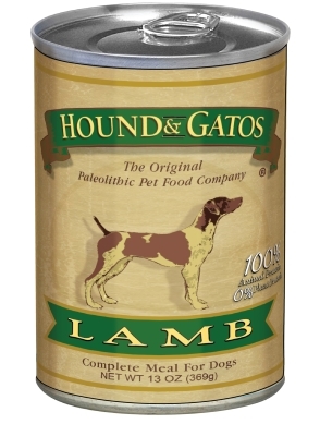 Hound &amp; Gatos Lamb Recipe for Dogs, 13 oz - 12 Pack