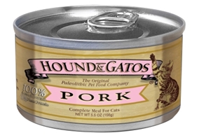 Hound & Gatos Pork Recipe for Cats, 5.5 oz - 24 Pack 