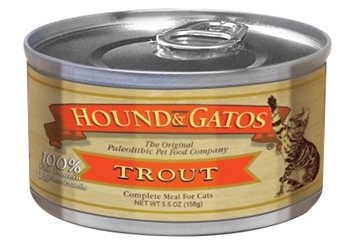 Hound & Gatos Trout Recipe for Cats, 5.5 oz - 24 Pack