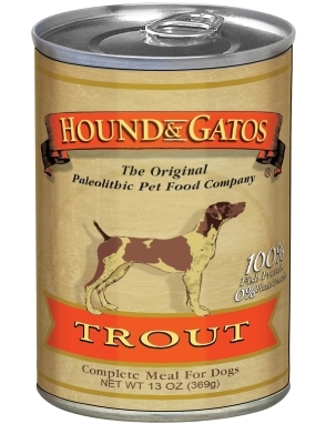 Hound &amp; Gatos Trout Recipe for Dogs, 13 oz - 12 Pack