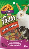 Kaytee Fiesta Healthy Toppings for Small Animals, Papaya, 1.6 oz
