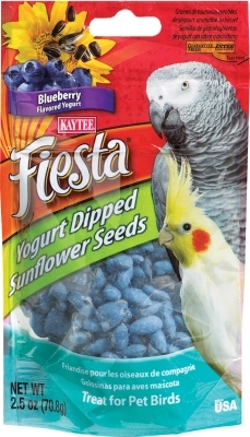 Kaytee Fiesta Yogurt Dipped Sunflower Seeds, Blueberry Yogurt, 2.5 oz