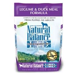 Legume & Duck Formula Dog Food, 5 lb - 4 Pack