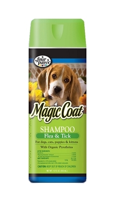 Magic Coat Flea &amp; Tick Shampoo for Dogs &amp; Cats, 16 oz