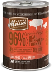 Merrick Grain-Free 96% Real Beef + Lamb + Buffalo Canned Dog Food, 13 oz, 12 Pack