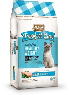 Merrick Grain-Free Purrfect Bistro Healthy Weight Dry Cat Food Recipe, 12 lbs