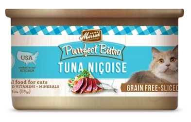 Merrick Grain-Free Purrfect Bistro Tuna Nicoise Canned Cat Food, 3 oz, 24 Pack