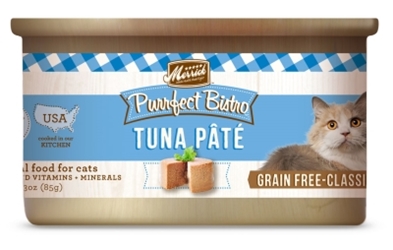 Merrick Grain-Free Purrfect Bistro Tuna Pate Canned Cat Food, 3 oz, 24 Pack