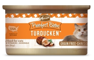 Merrick Grain-Free Purrfect Bistro Turducken Canned Cat Food, 3 oz, 24 Pack