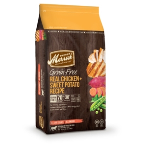 Merrick Grain Free Real Chicken & Sweet Potato Dog Food, 25 lb