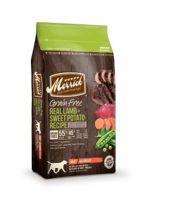 Merrick Grain-Free Real Lamb &amp; Sweet Potato Recipe Dry Dog Food Recipe, 25 lbs