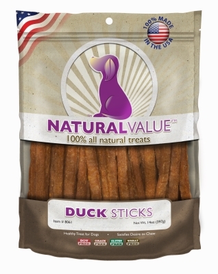 Natural Value Duck Sticks, 14 ounces