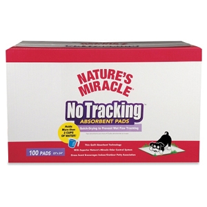Nature's Miracle No Tracking Absorbent Pads, 100 ct