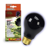 Night Black Heat Incandescent Bulb 100W Boxed