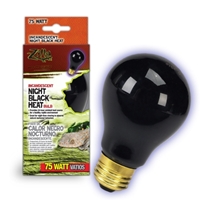 Night Black Heat Incandescent Bulb 75W Boxed