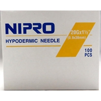 Nipro 20g x 1 1/2 in Needle, 100 ct