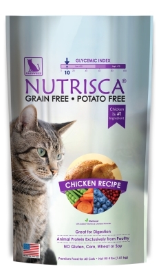 Nutrisca Grain and Potato Free Cat Food, Chicken, 4 lbs
