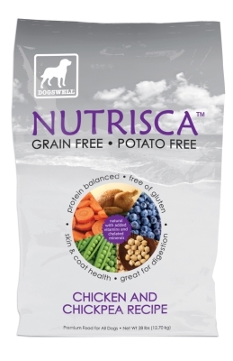Nutrisca Grain and Potato Free Dog Food, Chicken &amp; Chickpea, 28 lbs
