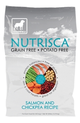 Nutrisca Grain and Potato Free Dog Food, Salmon &amp; Chickpea, 28 lbs