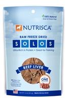 Nutrisca Solos Raw Freeze-Dried Dog Treats, Beef Liver, 1.5 oz