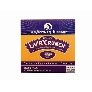 Old Mother Hubbard Liv'R'Crunch Mini Dog Biscuits, 20 lb