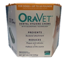 Oravet Dental Chews, 30 ct | Extra Small Dogs up to 10 lbs 