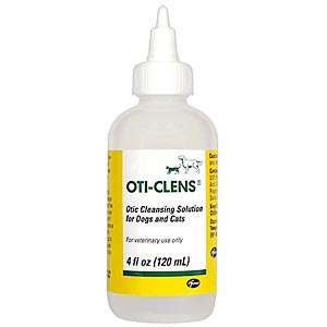 Oti-Clens Ear Cleansing Solution for Dogs and Cats, 4oz
