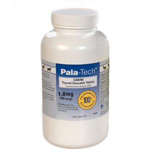 Pala-Tech Canine Thyroid Tablets 1.0 mg, 180 Chewable Tablets
