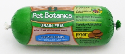 Pet Botanics Grain-Free Chicken Recipe Food Roll, 2 lbs