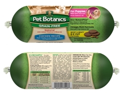 Pet Botanics Grain-Free Chicken Recipe Food Roll for Puppies, 13 oz
