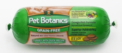 Pet Botanics Grain-Free Turkey & Duck Recipe Food Roll, 13 oz