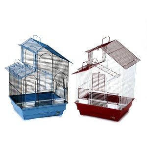 Prevue Hendryx House Style Parakeet Cage, 16" x 14" x 24" - 2 Pack