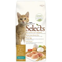 Pro Plan Selects Kitten Food Chicken & Brown Rice, 7 lb - 5 Pack