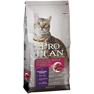 Pro Plan Sensitive Skin & Stomach Cat Food, 7 lb - 5 Pack