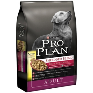 Pro Plan Shredded Blend Dog Food Beef & Rice, 18 lb