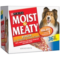 Purina Moist & Meaty Dog Food Burger With Cheddar Cheese, 13.5 lb