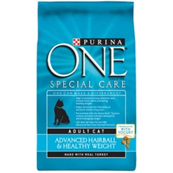 Purina One Advanced Hairball & Healthy Weight Cat Food, 16 lb