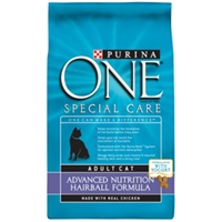 Purina One Hairball Formula Cat Food, 7 lb - 4 Pack