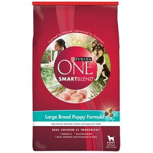 Purina One SmartBlend Dog Food Large Breed Puppy Formula, 31.1 lb