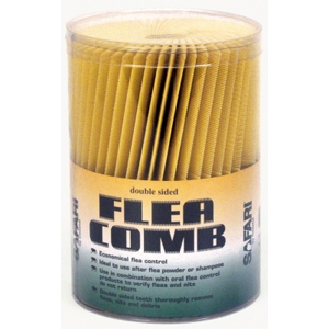 Safari Double-Sided Plastic Flea Comb, 100 ct