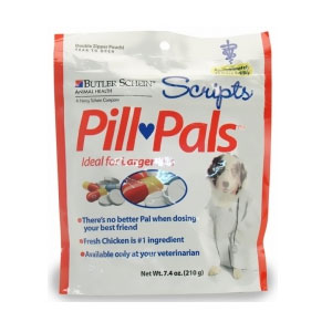 Scripts Pill Pals for Larger Pills, 7.4 oz (30 Treats)