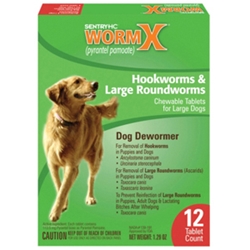 Sentry HC WormX for Large Dogs, 12 Tablets