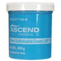 Silver Sulfadiazine Cream 1%, 400 gm