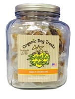 Snicky Snaks Organic Dog Treat Jar Refills, Sweet Potato Pie, 16 oz