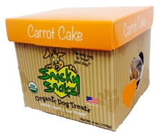 Snicky Snaks Organic Dog Treats, Carrot Cake, 6 oz