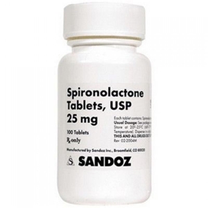 Spironolactone 25 mg, 100 Tablets