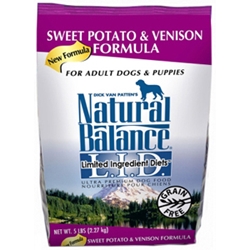 Sweet Potato & Venison Formula Dog Food, 5 lb - 6 Pack