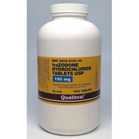 Trazodone 100 mg 1 tablet Trazodone, 100 mg 1 tablet